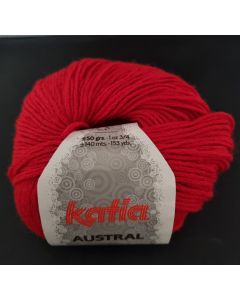 Katia Austral wol merino, rood