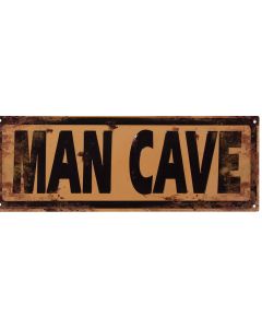 Man Cave metalen tekstbord