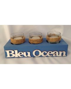 Blue Ocean waxine 3 glaasjes 