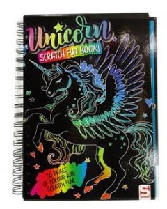 Kleurboek Scratch Unicorn, met kras schrijfpen