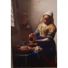 Vintage kaart Het Melkmeisje van Johannes Vermeer
